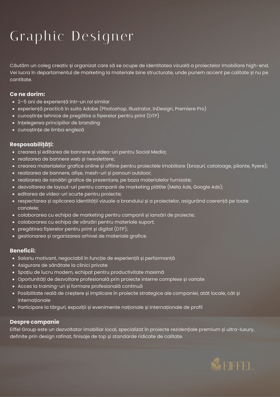 Graphic Designer/Designer grafic