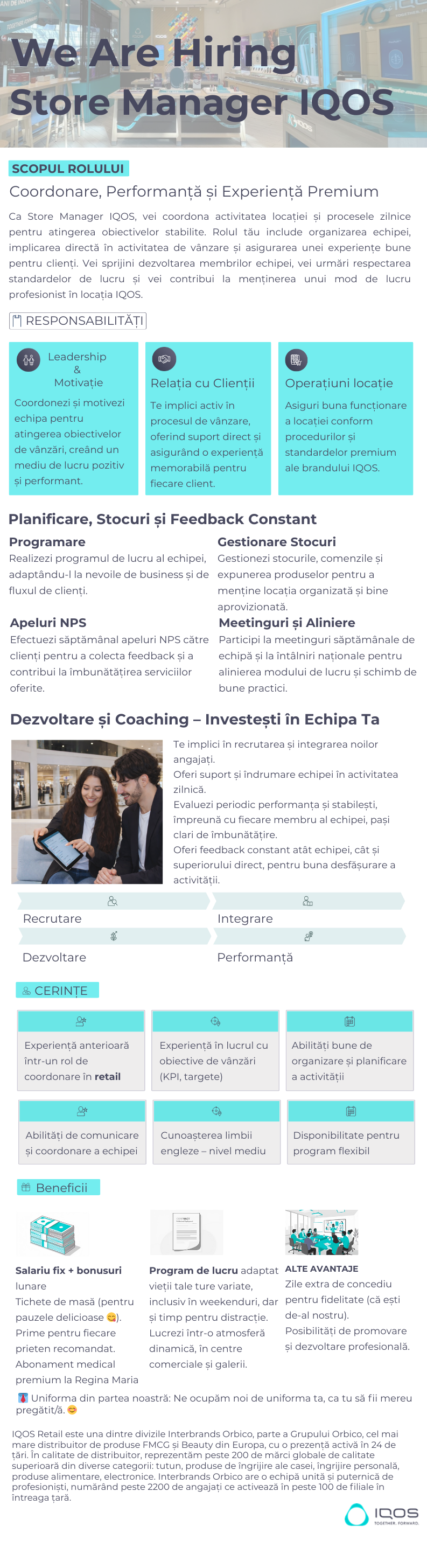 Store Manager IQOS - Bucuresti