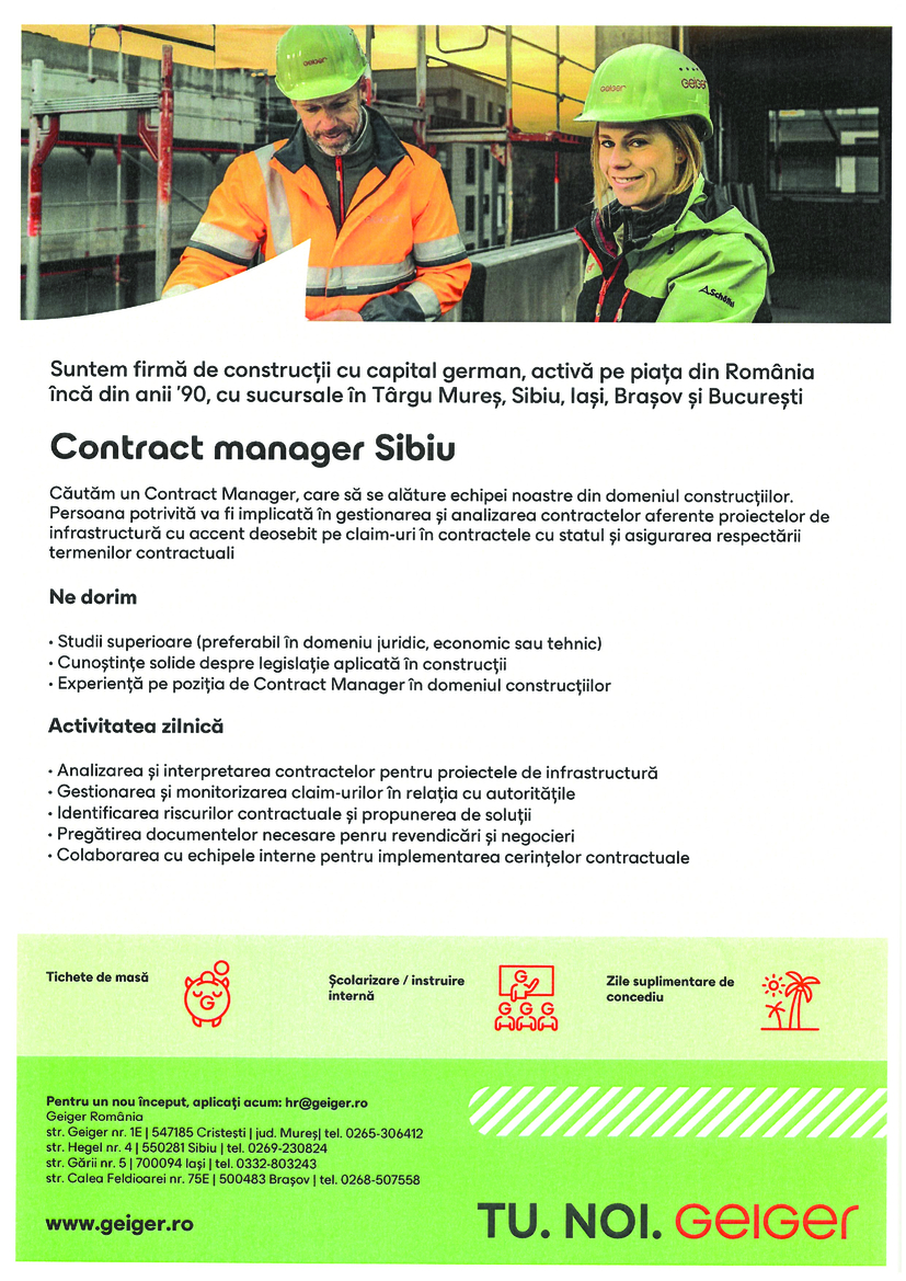 Contract Manager-Sibiu