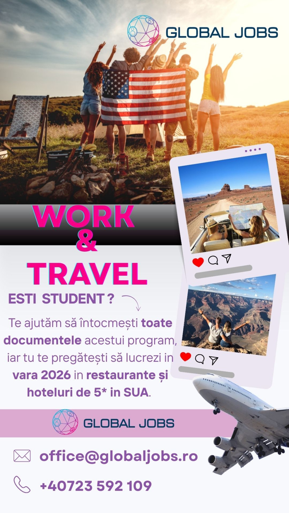 Work & Travel USA - Ospatar, Bucatar, Camerist, Receptioner