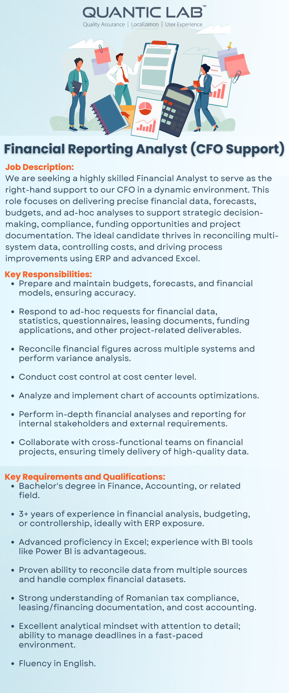 Financial Reporting Analyst (CFO Support)