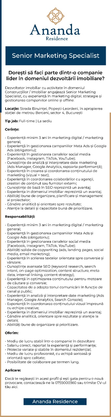 Senior Marketing Specialist