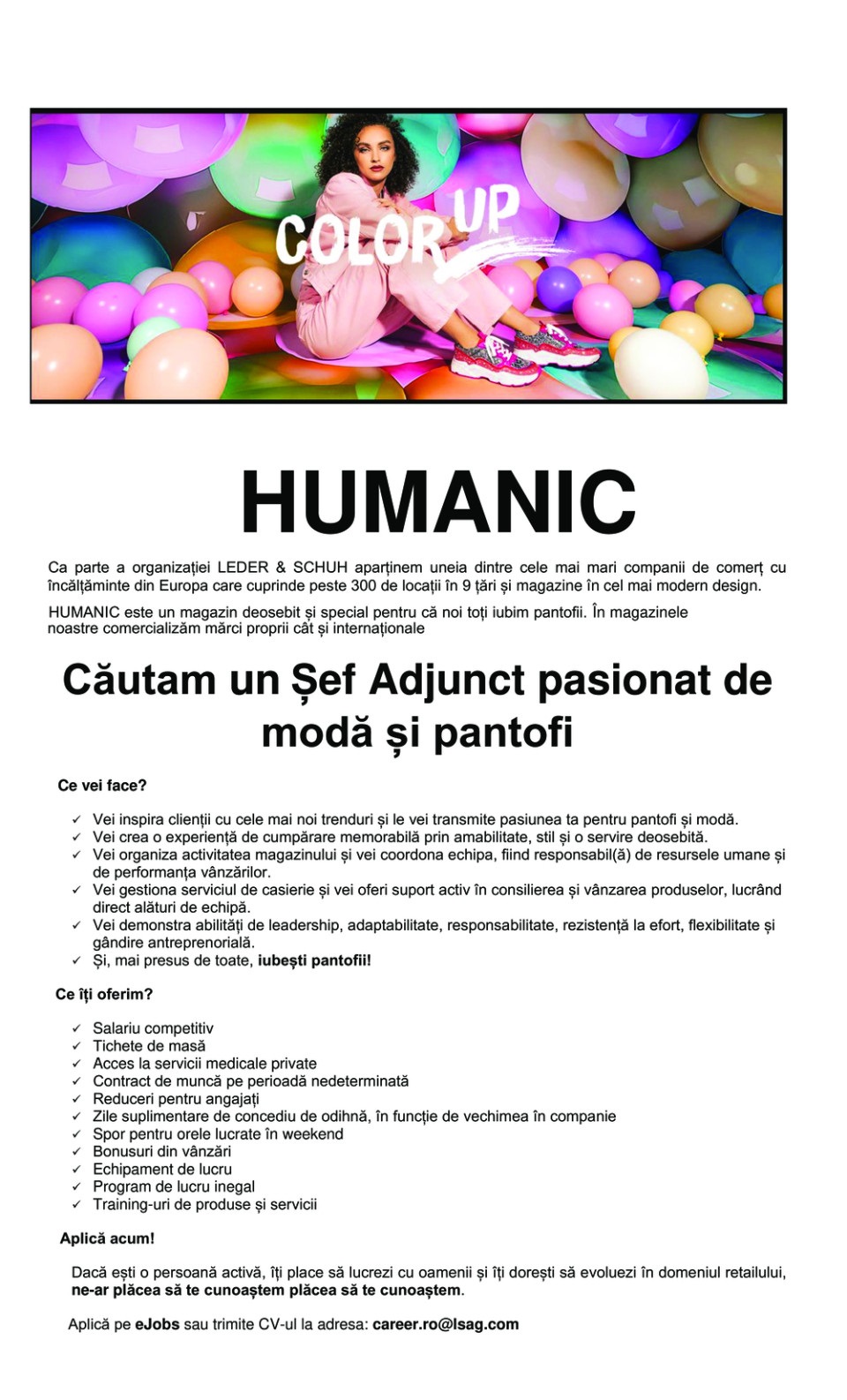 Sef adjunct HUMANIC Iasi