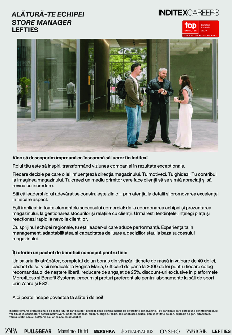 STORE MANAGER – LEFTIES