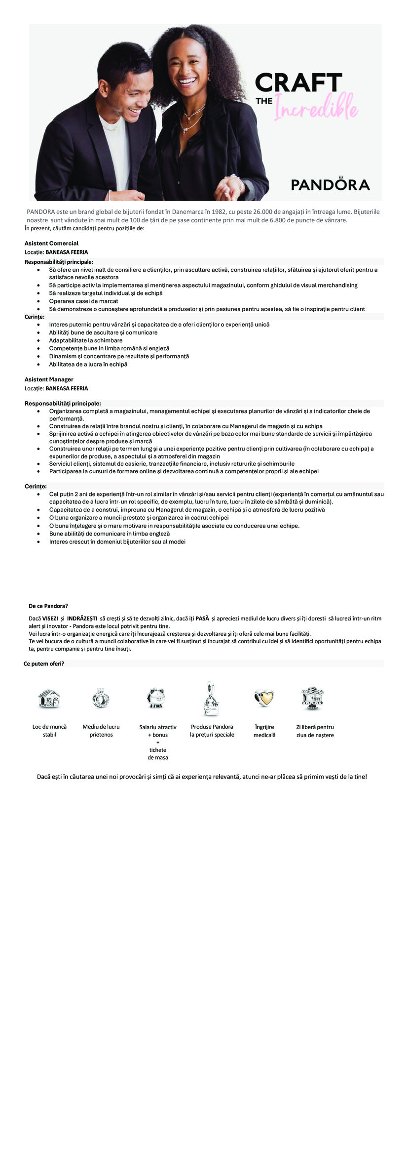 Asistent Comercial, Asistent Manager