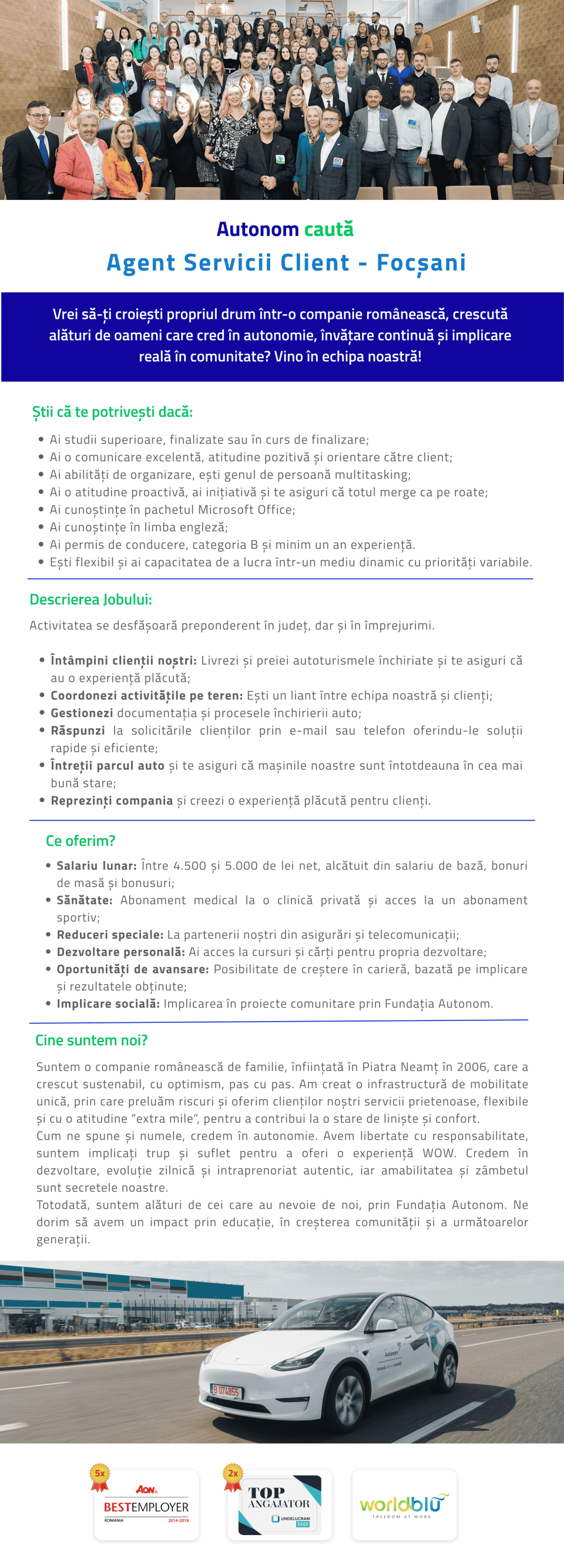 AGENT SERVICII CLIENT- FOCSANI