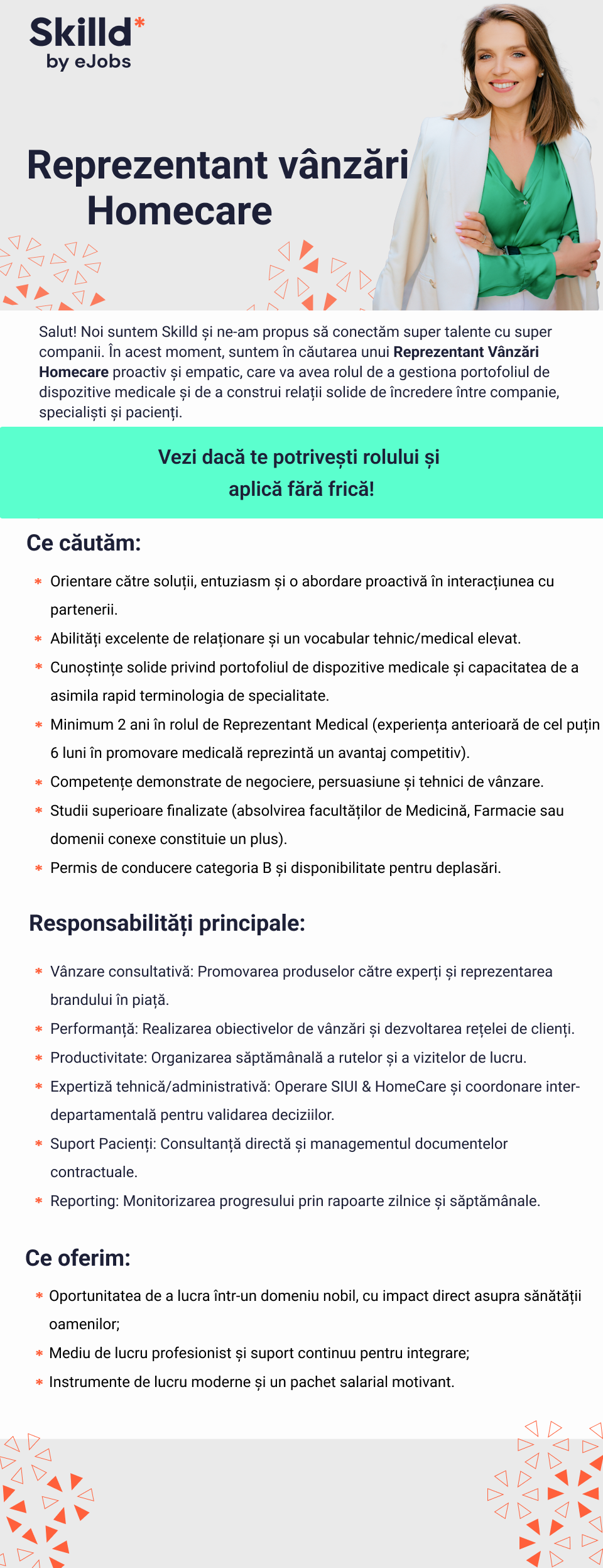 Reprezentant vanzari Homecare