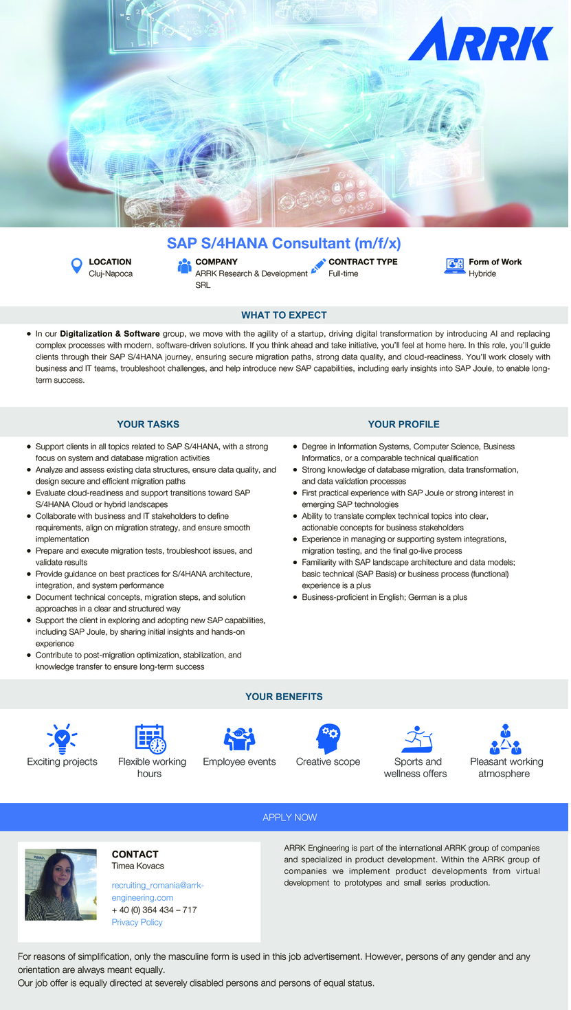 SAP S/4HANA Consultant (m/f/x)