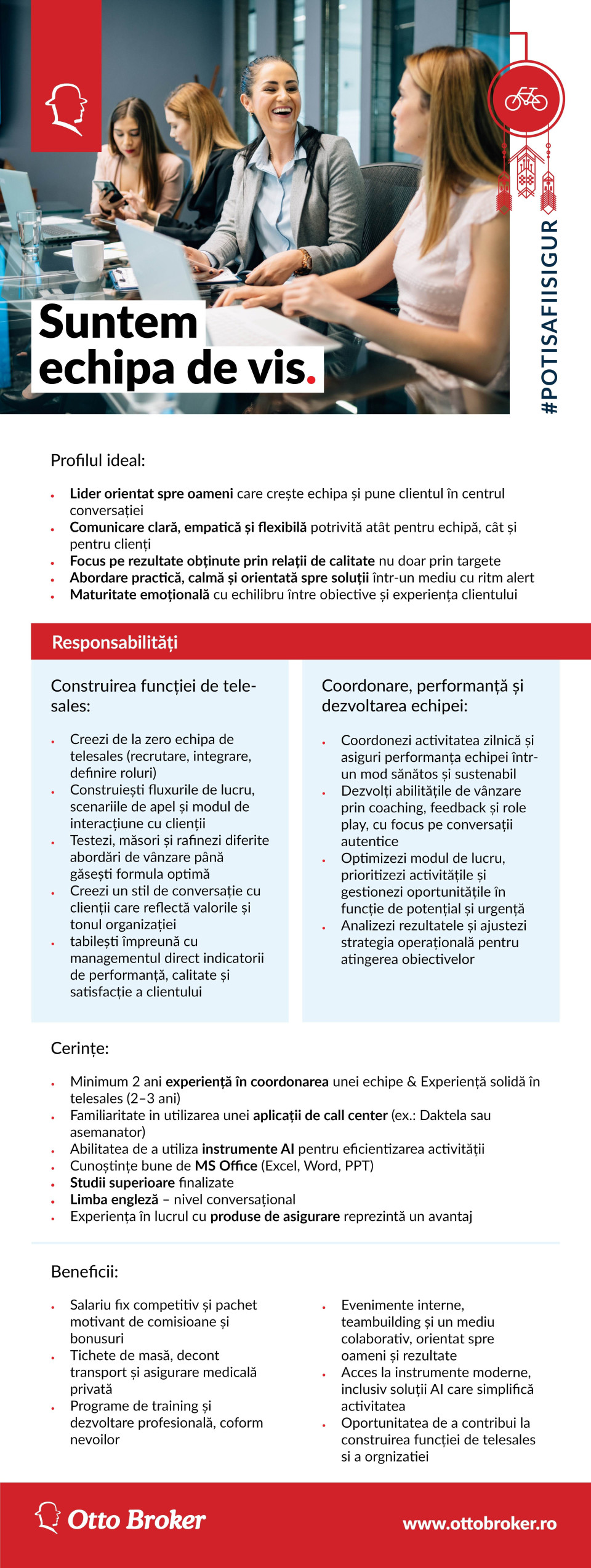 Coordonator Vanzari Telesales - Call Center