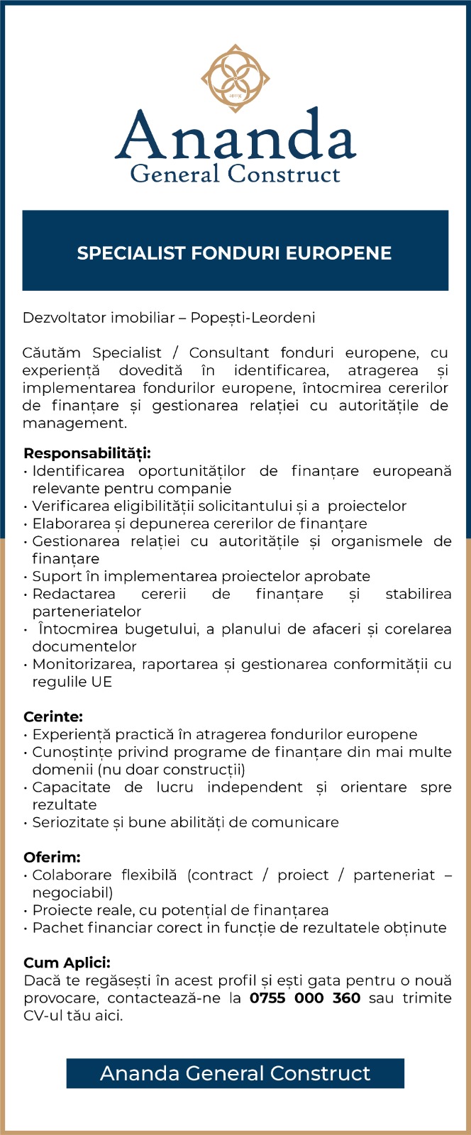 SPECIALIST FONDURI EUROPENE