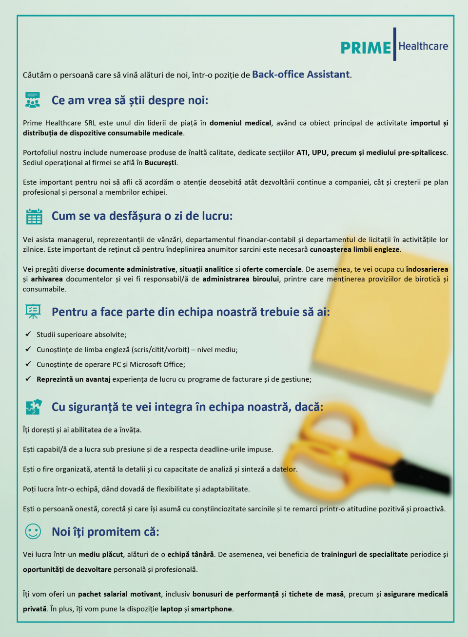 Back-office Asisstant