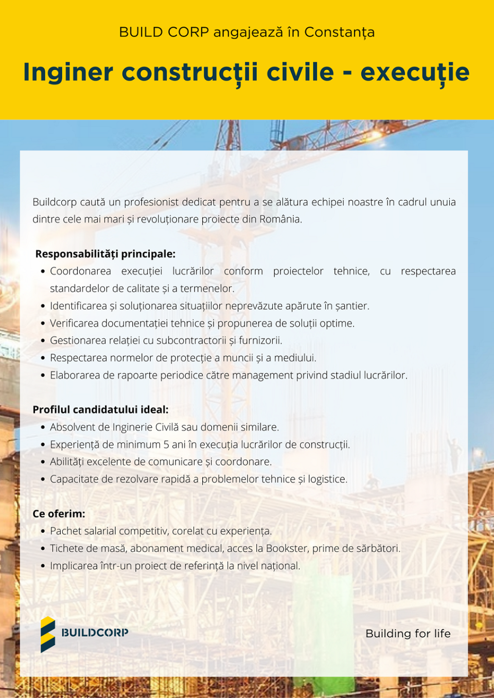 Inginer constructii civile executie