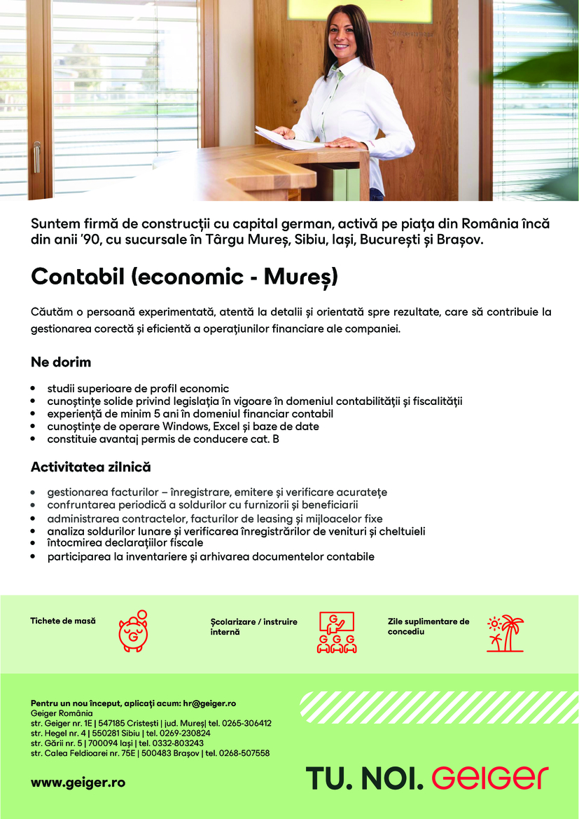 Contabil - economic Mures