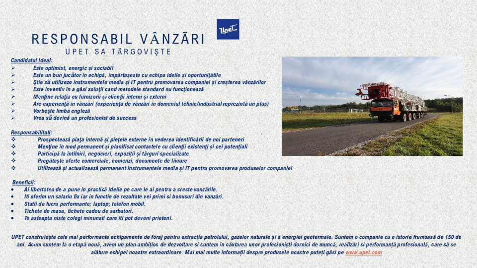 Responsabil Vanzari
