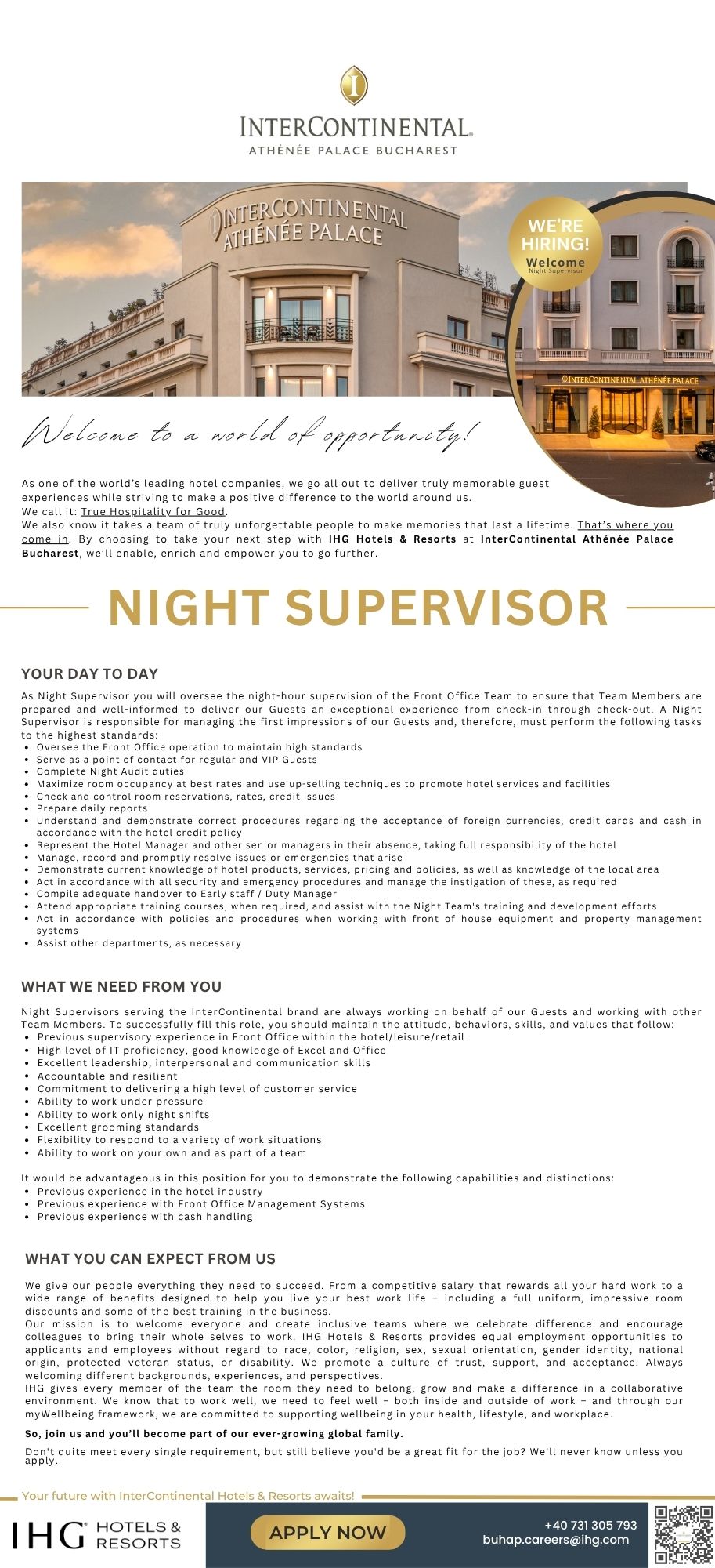 Night Supervisor