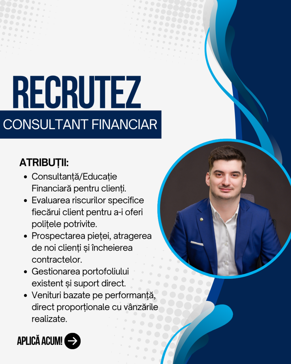Consultant Financiar în Asigurări