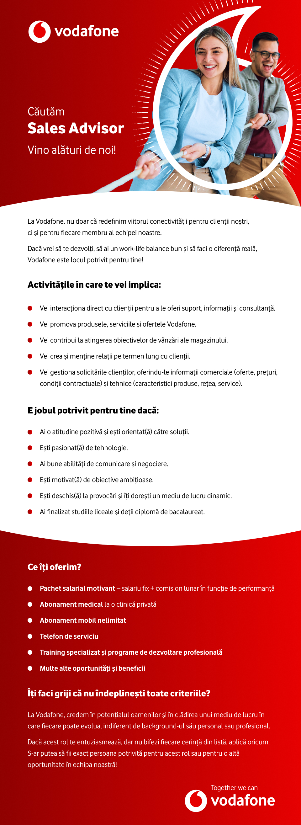 Sales Advisor - Vodafone Store Alba Iulia