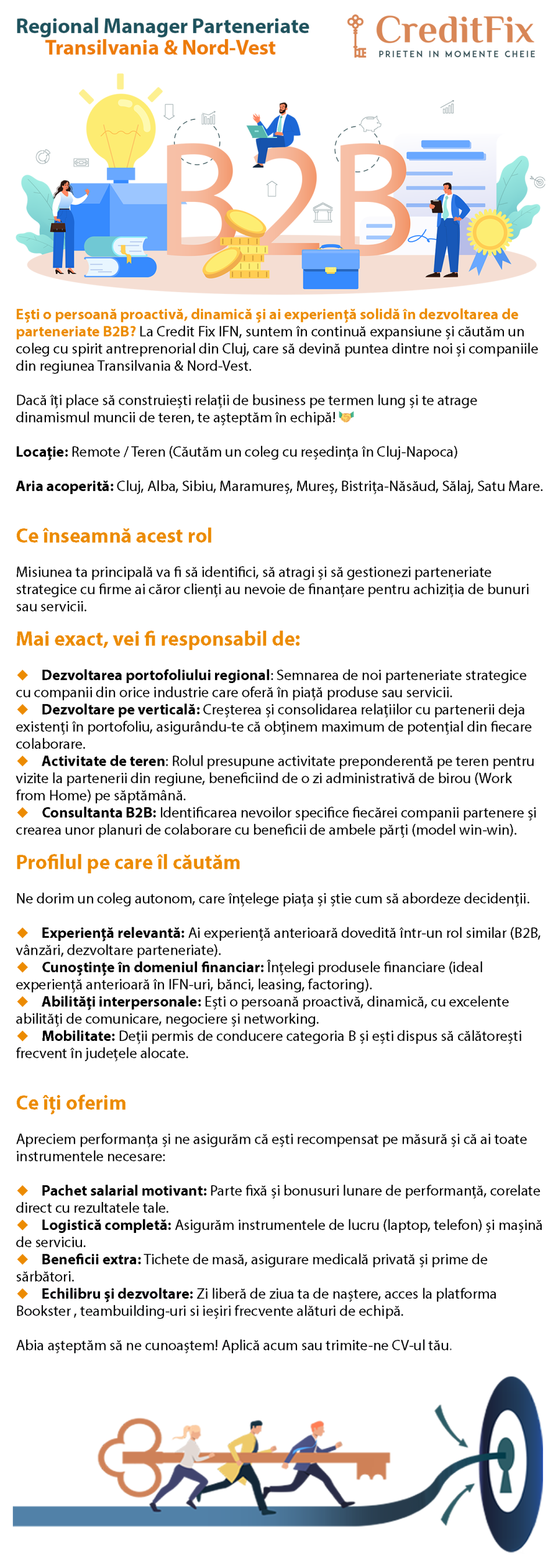 Regional Manager Parteneriate Transilvania & Nord-Vest - Hybrid