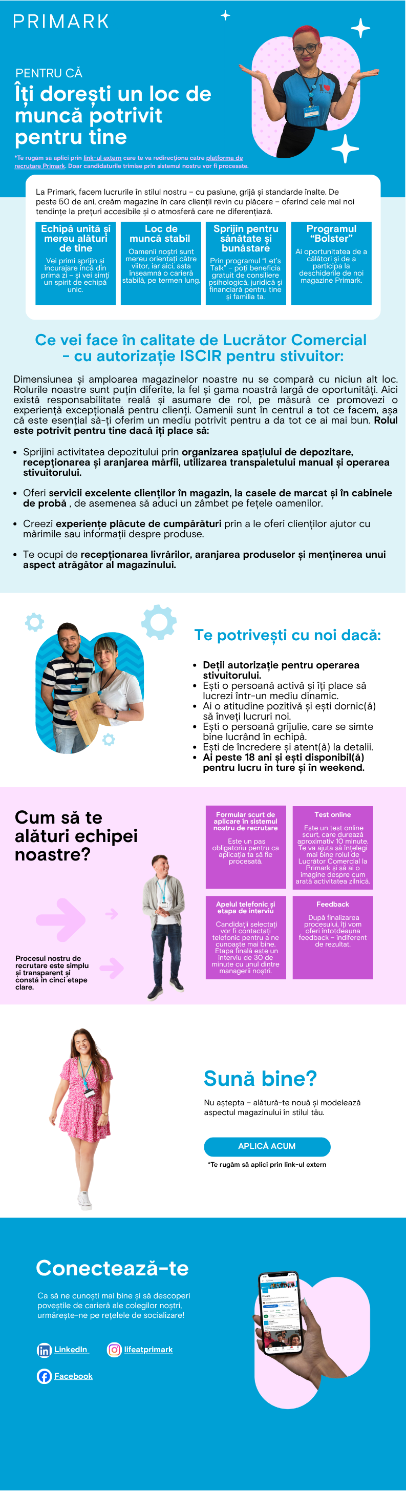 Lucrător Comercial  - cu autorizație ISCIR pentru stivuitor