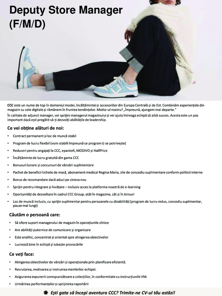 Asistent Manager Worlbox Bartolomeu Brașov (F/M/D)