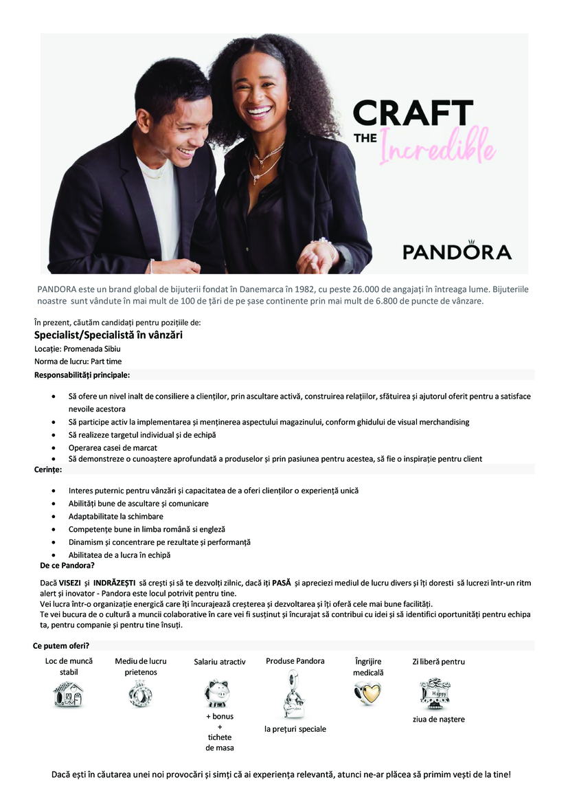 Specialist/Specialistă în vânzări