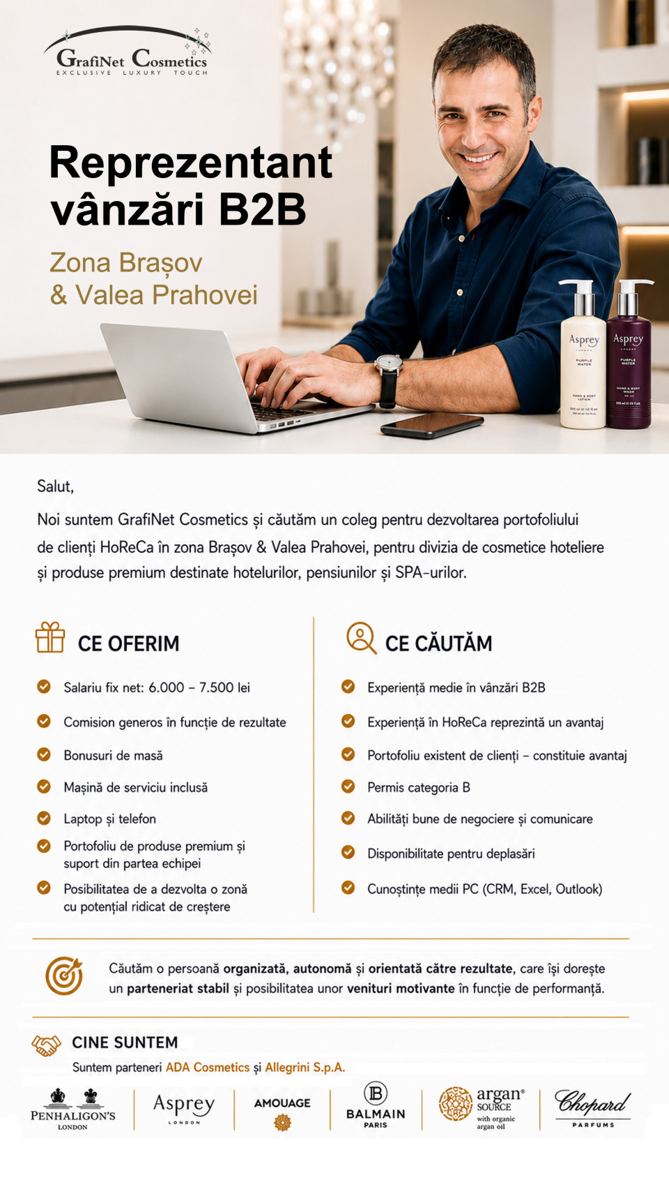 Reprezentant Vânzări B2B HoReCa – Brasov