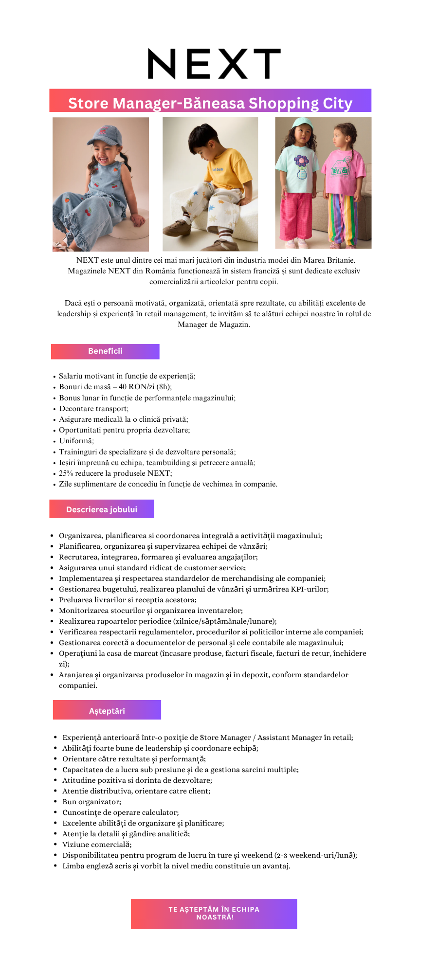 Store Manager - Baneasa Shopping City