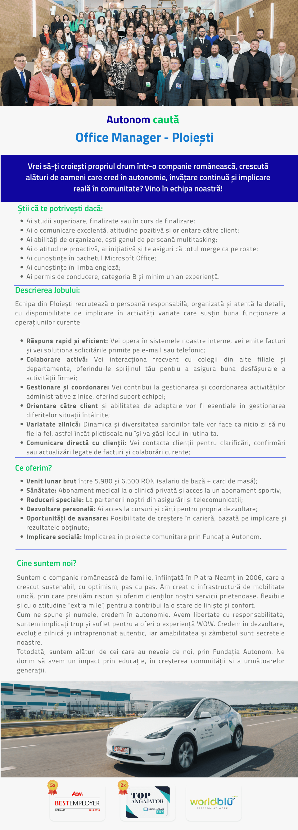 Office Manager - Ploiesti