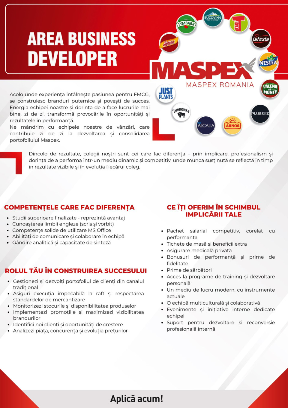 AREA BUSINESS DEVELOPER