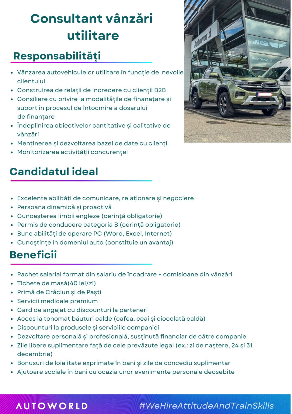 Consultant vanzari Volkswagen utilitare