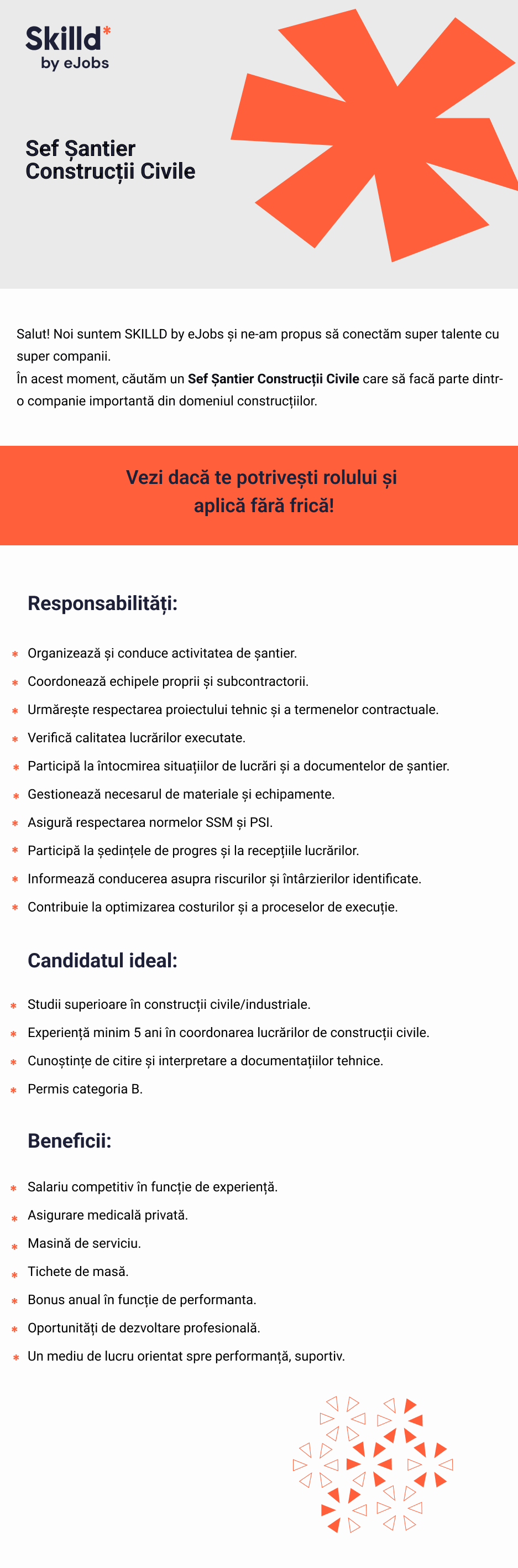 Sef Șantier Construcții Civile