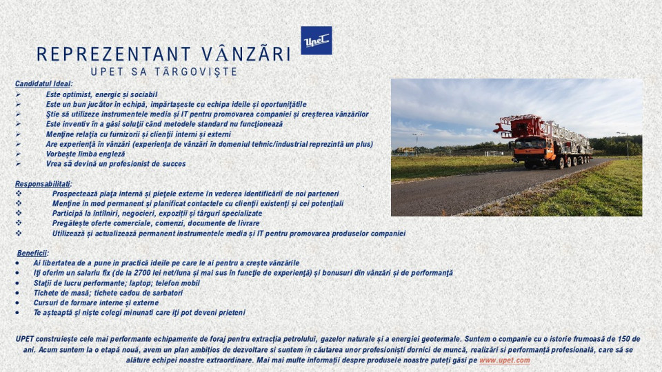 Reprezentant Vanzari