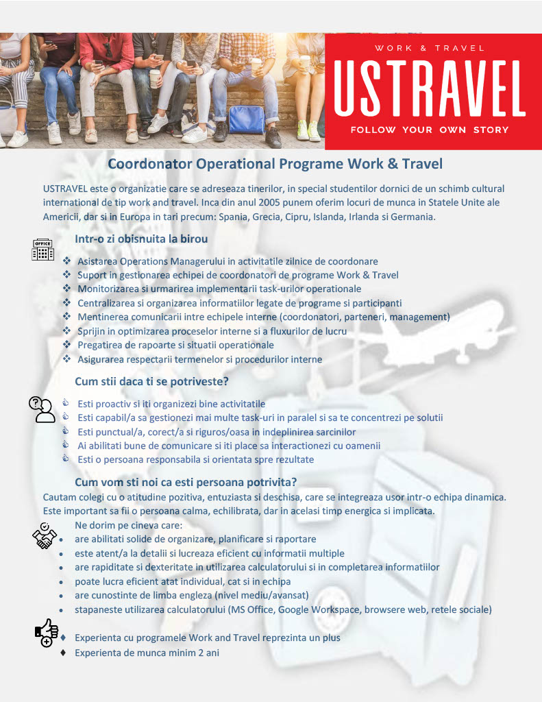 Coordonator Operational Programe Work & Travel