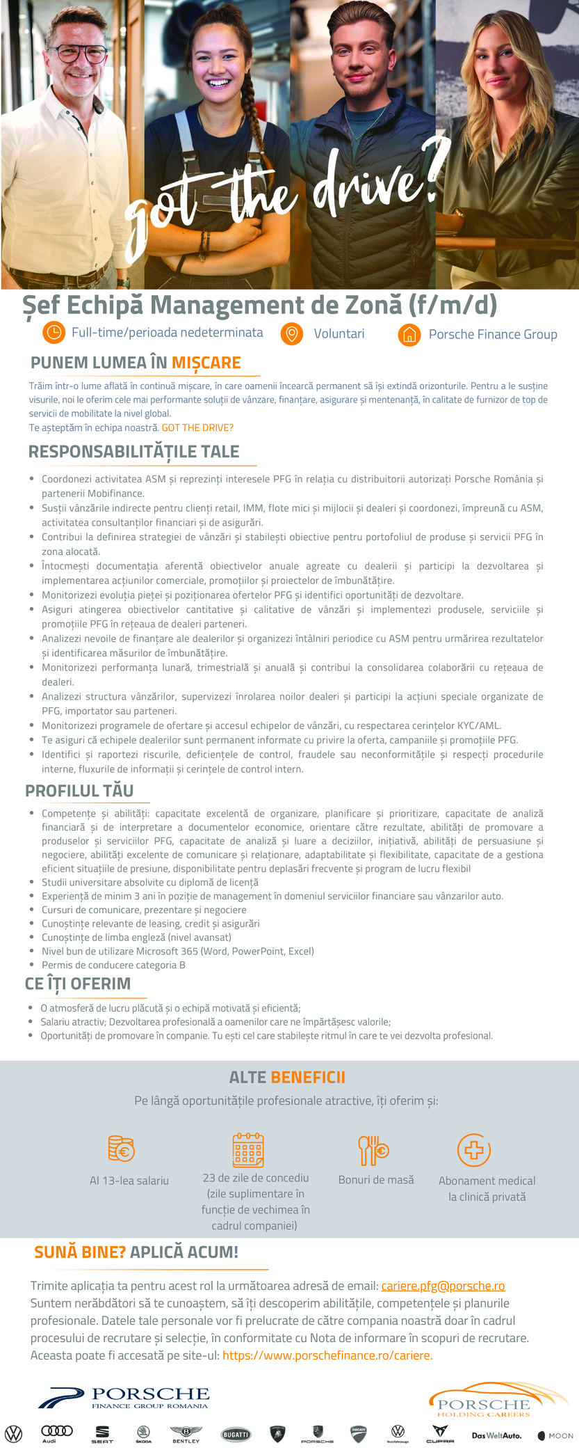Sef echipa management de zona (f/m/d) _Porsche Finance Group