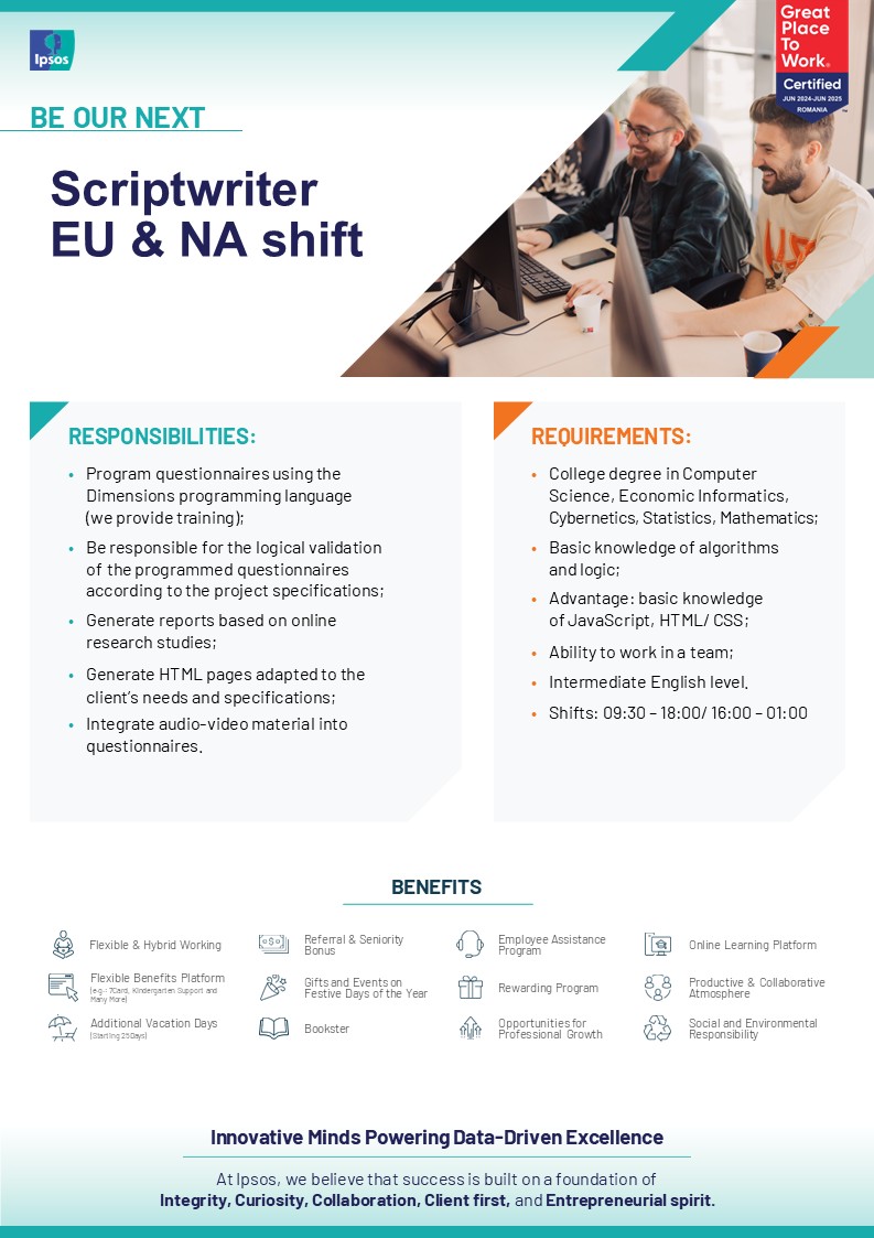 Survey Programmer EU & NA shift