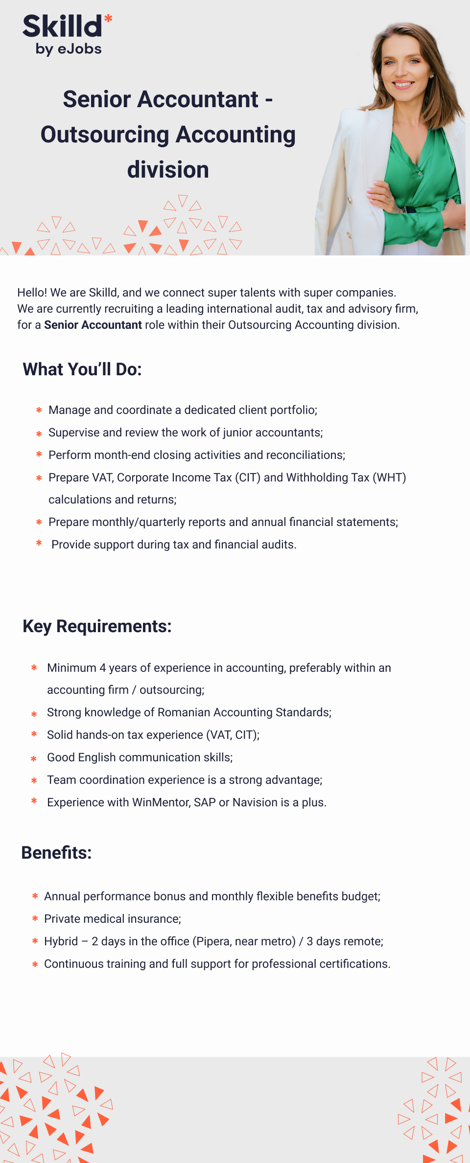Senior Accountant -Outsourcing Accounting division