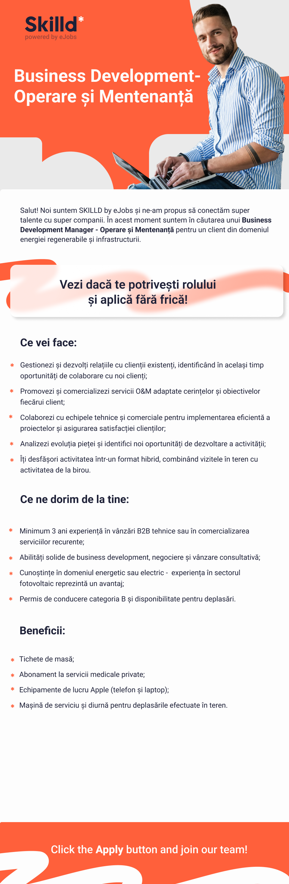 Business Development - Operare și Mentenanță