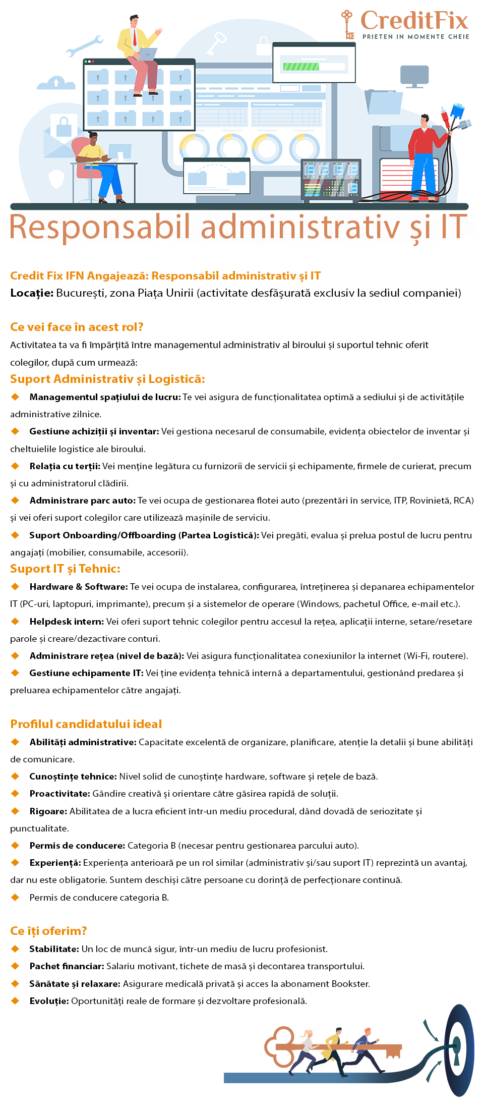 Responsabil administrativ si IT