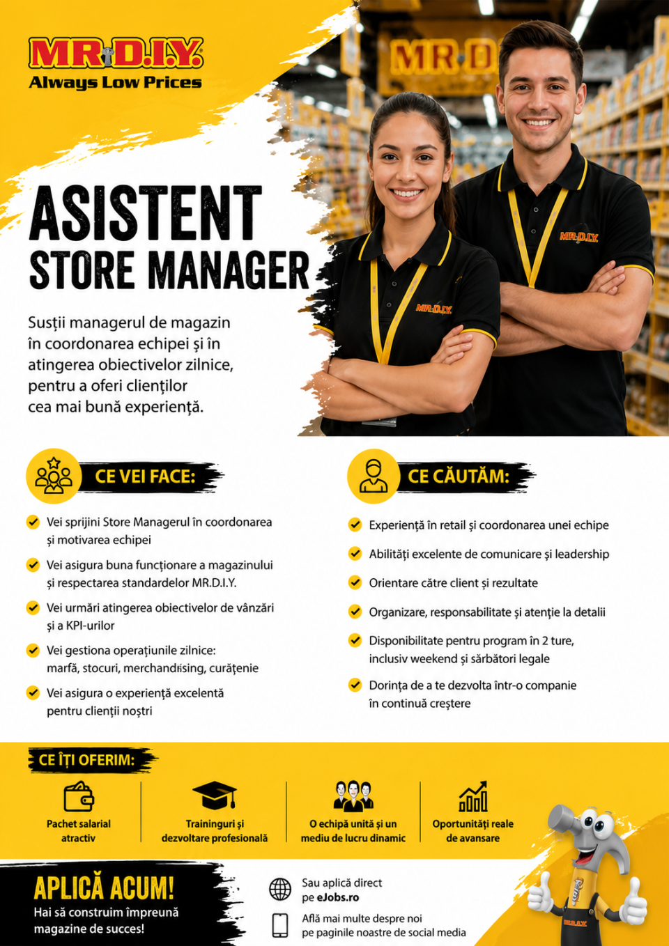 Asistent Store Manager | Colosseum Mall | MR.DIY