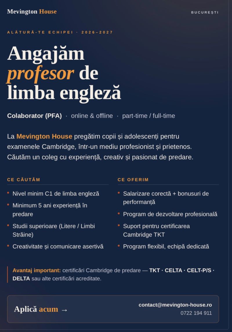Profesor de limba engleză