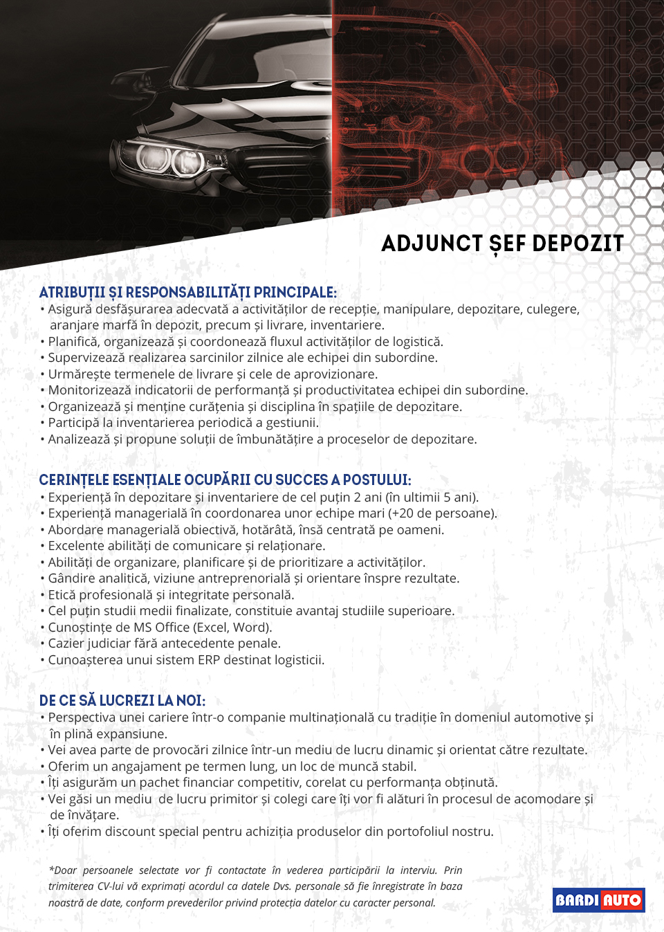 Adjunct sef depozit
