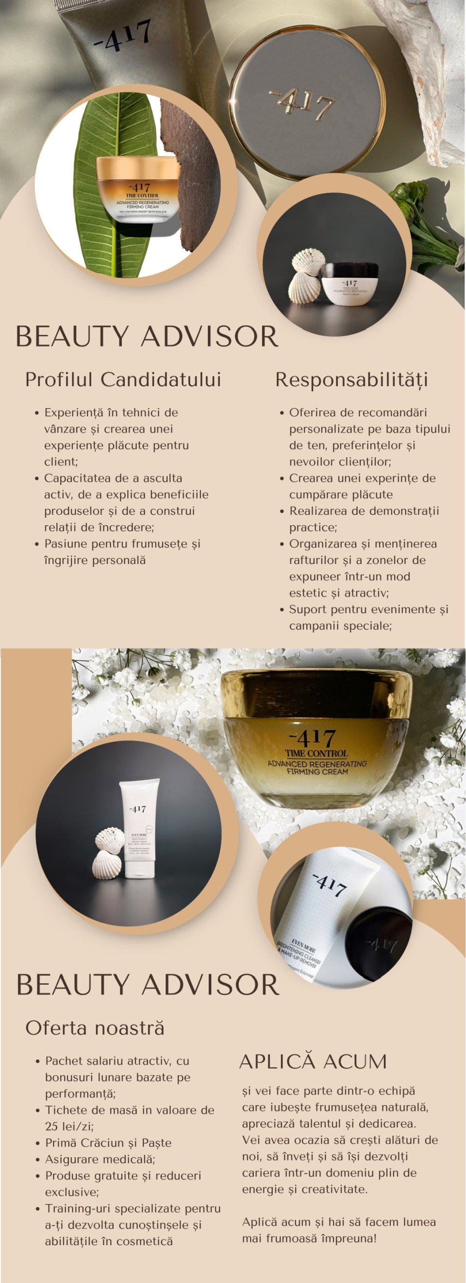 BEAUTY ADVISOR Minus 417 - Bucuresti