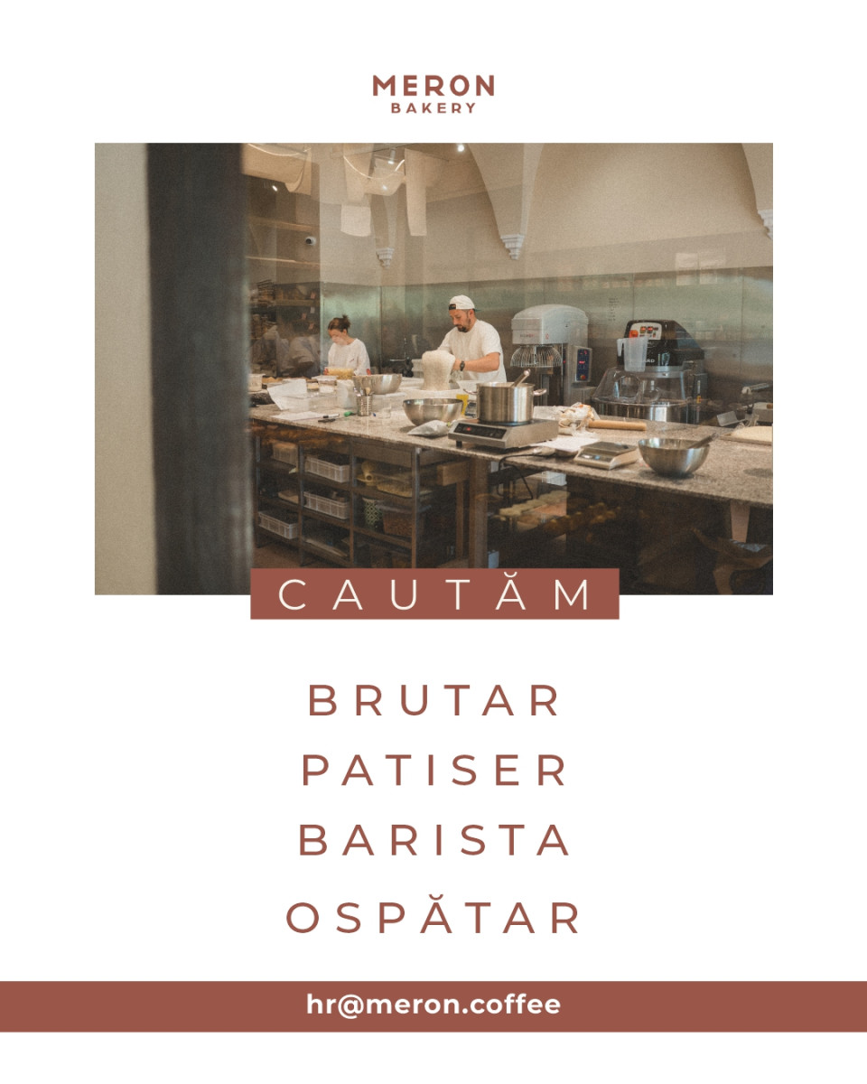 Te asteptăm să te alături echipei Meron Bakery