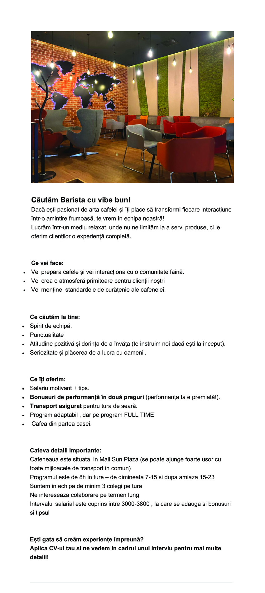 Barista GLORIA JEAN'S COFFEES