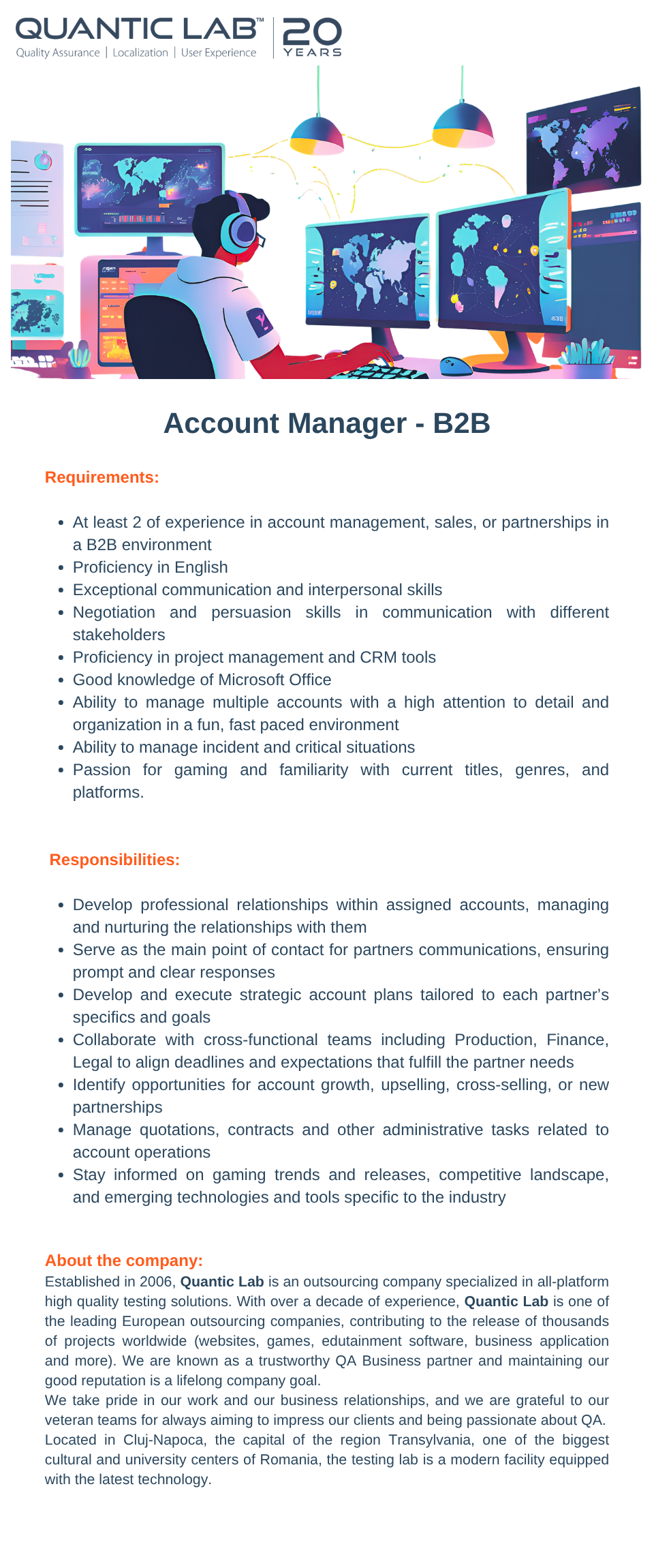 Account Manager - B2B
