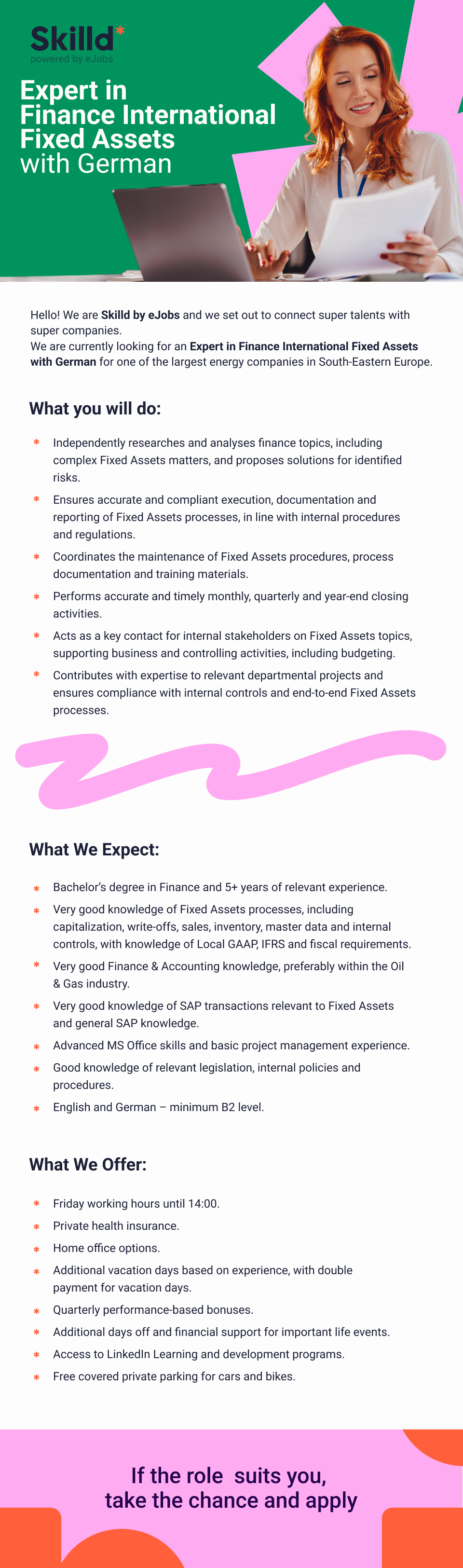 Expert in Finance International Fixed Assets with German