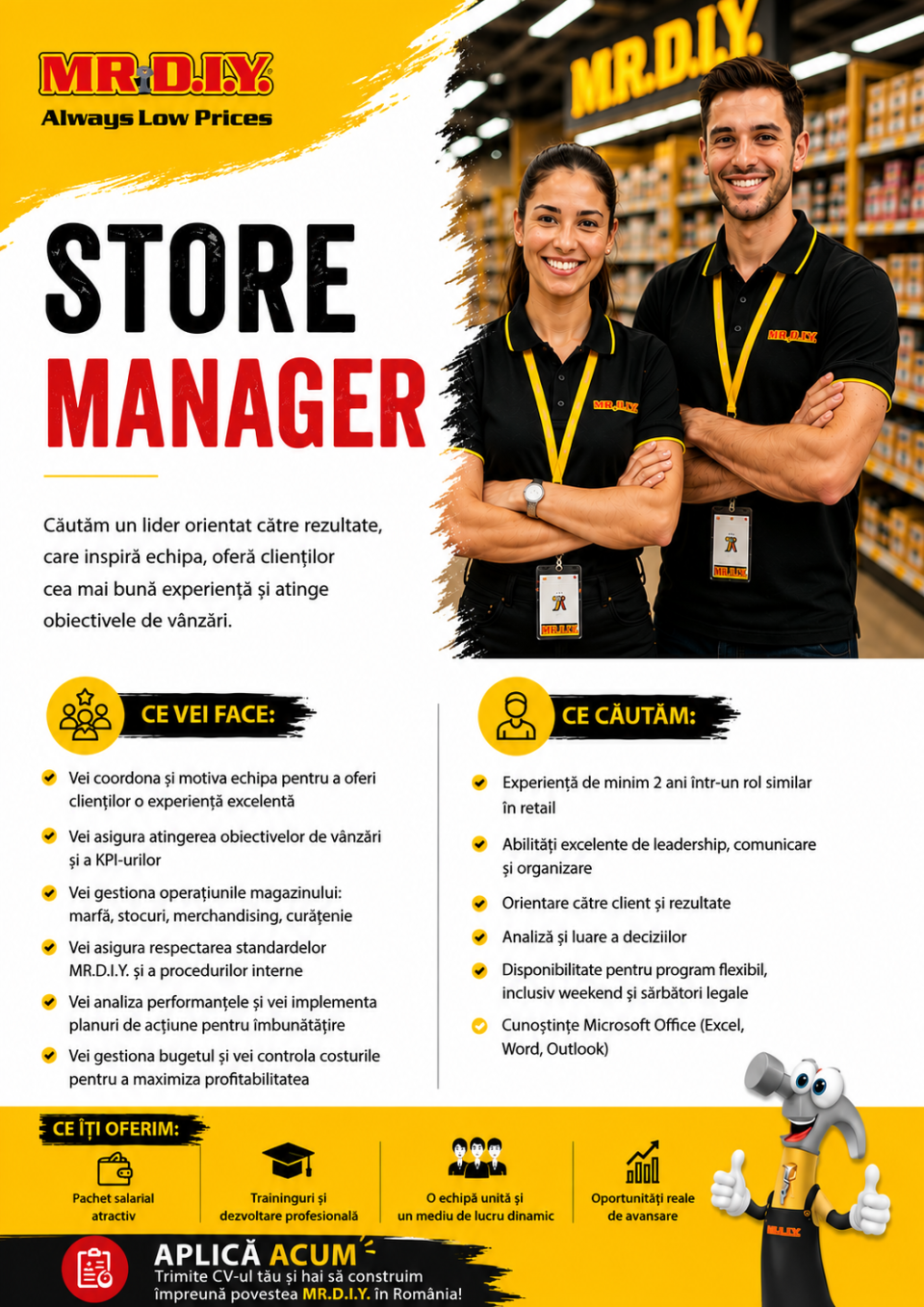 STORE MANAGER | MR.DIY ROMANIA