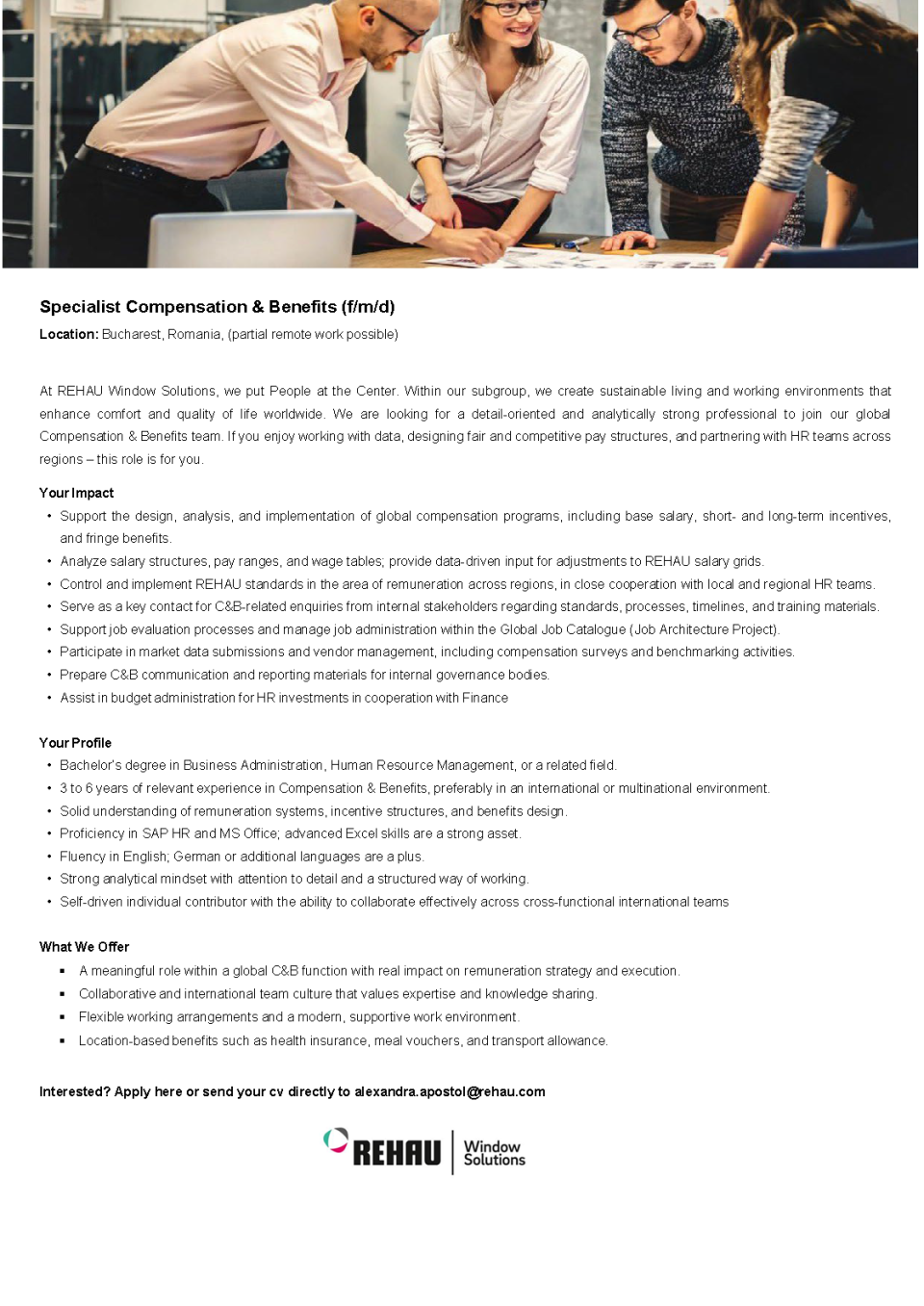 Specialist Compensation & Benefits