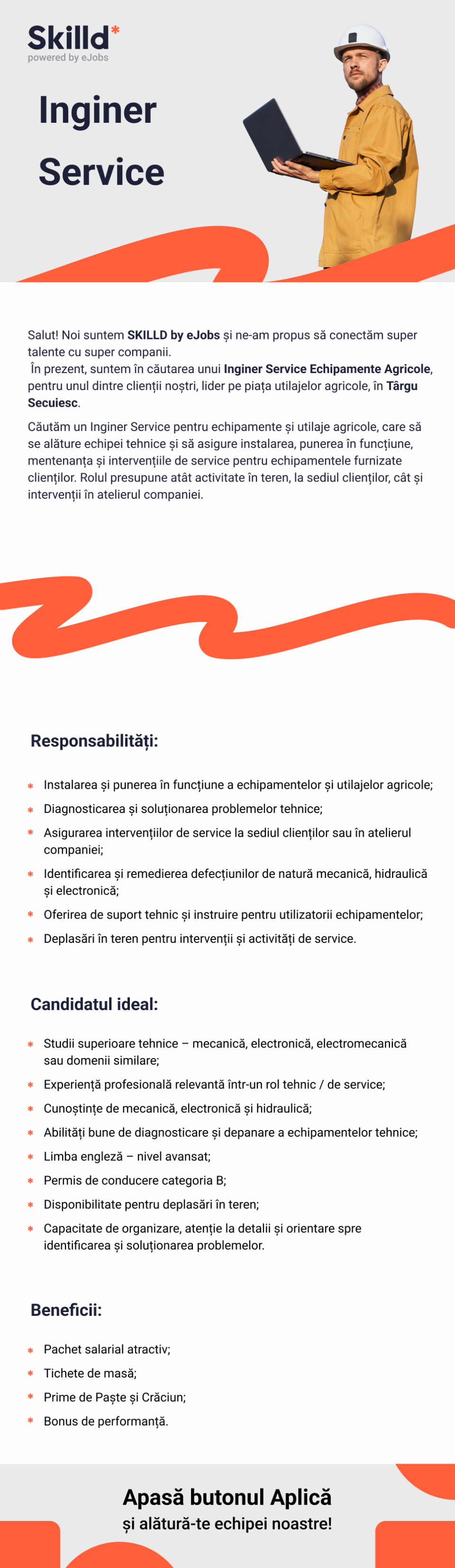 Inginer Service - Targu Secuiesc