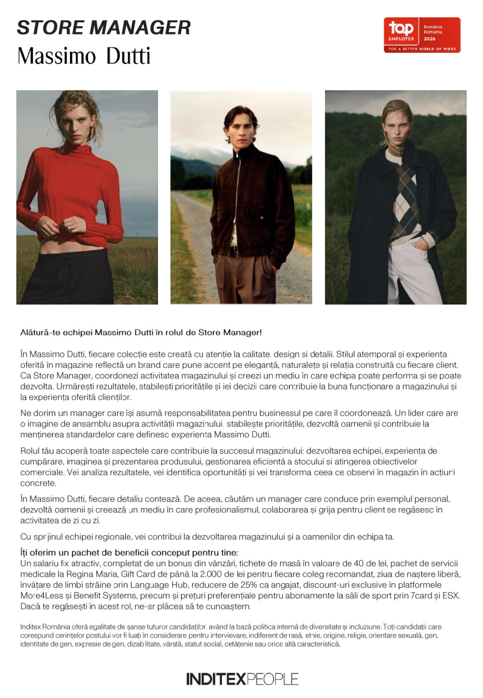 STORE MANAGER - Massimo Dutti